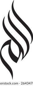 "The Fiery Ascent of 'Allah': A Dynamic Calligraphic Interpretation of the Divine Name – Capturing the Essence of Spiritual Elevation and Passionate Devotion Through Sweeping, Flame-Inspired Strokes. 