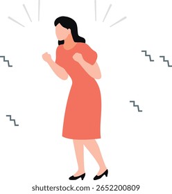 "A menina, superada pela fúria, eleva sua voz em uma torrente de raiva, seu rosto enrubescido e os olhos brilhando de frustração, expressando suas emoções com expressões altas e intensas."