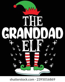 "The granddad elf" EPS vector file