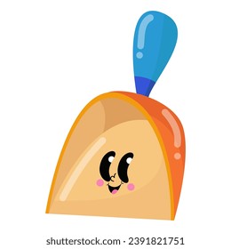 "The Happy Bell" is a playful cartoon illustration of a smiling bell character, perfect for children's event invitations, toy packaging, and educational materials.