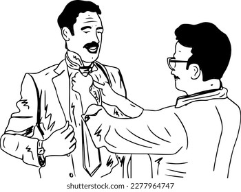 "The Perfect Fit: A Sketch of a Tailor and His Client"
"A New Look: Sketching the Art of Tailoring"
"Dressed for Success: A Sketch of a Tailored Suit"