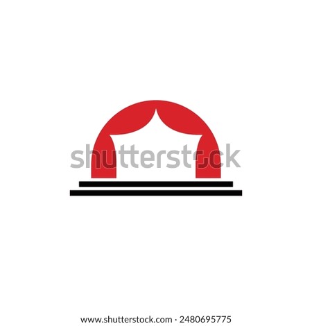 theater abstract logo modern style