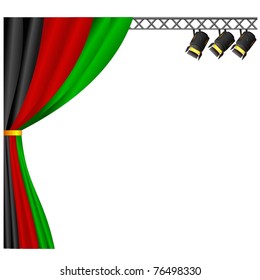 Theater  Afghanistan. vector