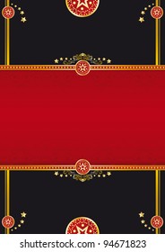 theater background. a background with a frame for your message.