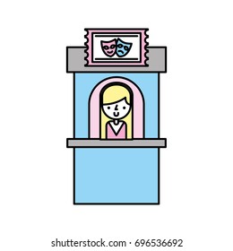 Theater box office icon
