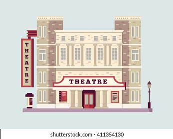 Theater building design flat