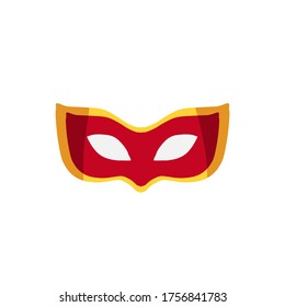 Theater, Carnaval mask vector illustration isolated on white. Italy symbol mask vector. Carnaval mask.