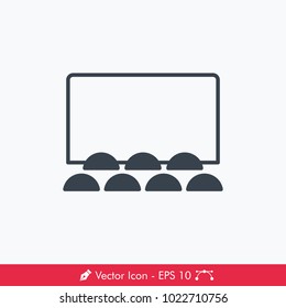Theater (Cinema) Icon / Vector