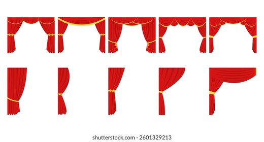 Theater Curtain Decoration Illustration Collection