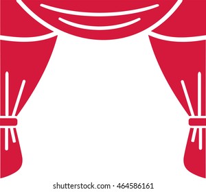 Theater curtain icon