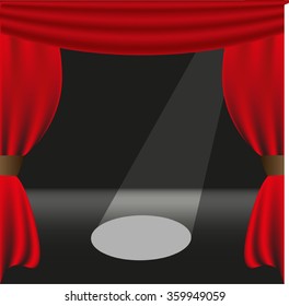 Theater curtain mesh