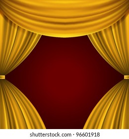 Cortina de teatro de fondo vectorial eps 10.