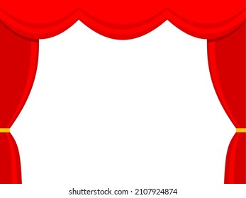 Cortinas de teatro de fondo blanco