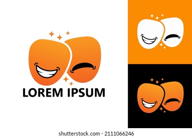 Theater drama logo template design vector