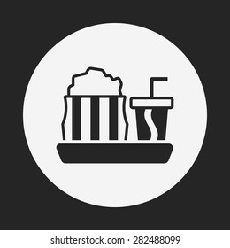 theater drinks and popcorn icon