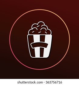 theater drinks and popcorn icon