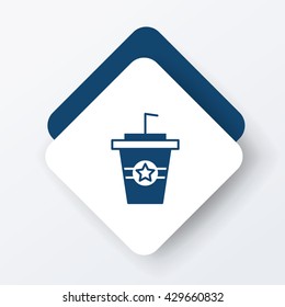 theater drinks and popcorn icon