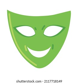 theater happy mask cartoon icon