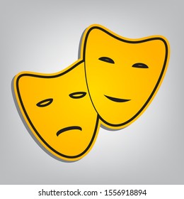 Happy Sad Face Mask Images Stock Photos Vectors Shutterstock