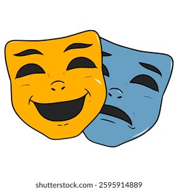 theater icon illustration hand drawn isolated vector