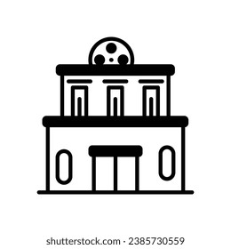 Theater icon isolate white background vector stock illustration