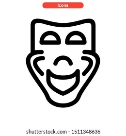 theater icon isolated sign symbol vector illustration - high quality black style vector icons
