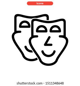 theater icon isolated sign symbol vector illustration - high quality black style vector icons
