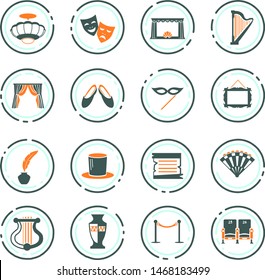 Theater icon set for web sites and user interface