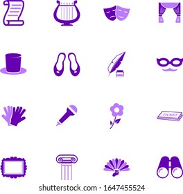 Theater icon set for web sites and user interface