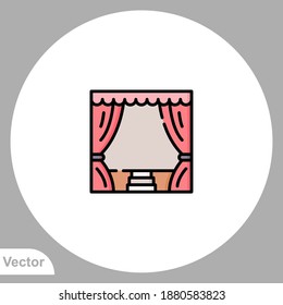 Theater icon sign vector,Symbol, logo illustration for web and mobile