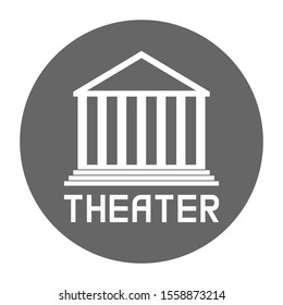 Theater icon. Theatre symbol. Vector.