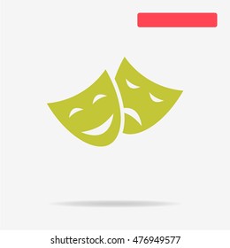 Theater icon. Vector concept illustration for design.