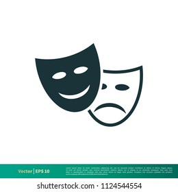 Theater Icon Vector Logo Template Illustration Design. Vector EPS 10.