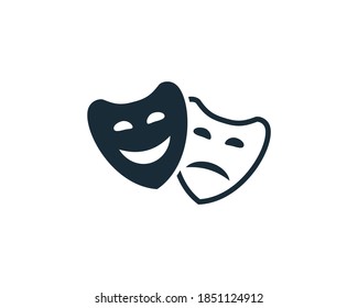 Theater Icon Vector Logo Template Illustration Design