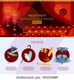 theatre stage design infographic