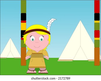 Theater kids, Indian play at school