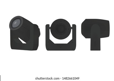 Theater Light. Reflector. Vector Illustration