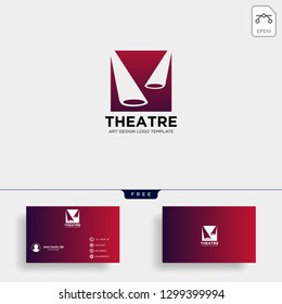theater mask actor logo template vector icon element