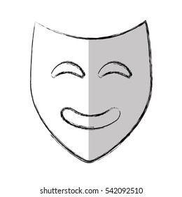 theater mask classic icon vector illustration design