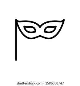 Theater mask icon, entertainment vector design trendy illustration.