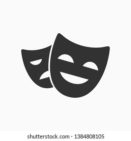Theater mask icon symbol vector