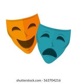 Theater Mask Isolated Icon