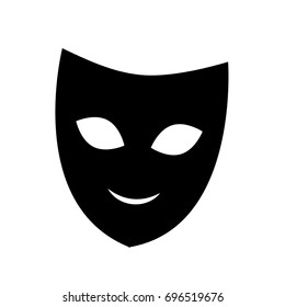 theater mask isolated icon