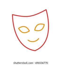 theater mask isolated icon
