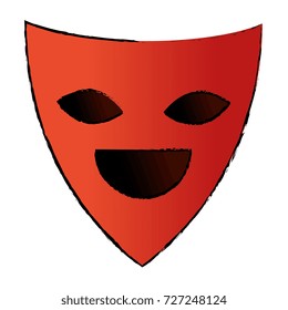 theater mask isolated icon