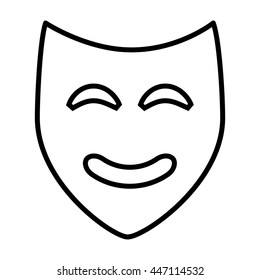 theater mask isolated icon design, vector illustration  graphic 