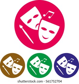 Theater Mask Playhouse Icon