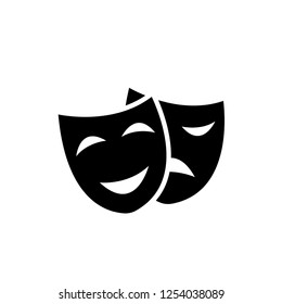	
Theater mask vector