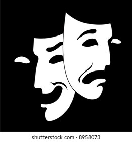 Theater Mask Vector File