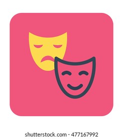 Theater Mask Vector Icon